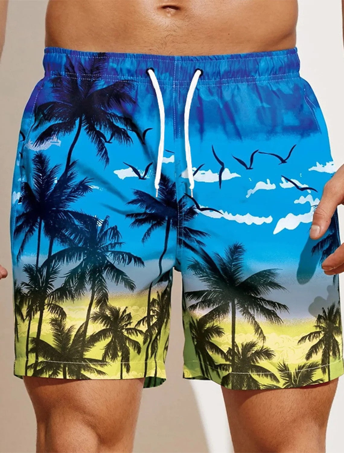 Men's Fashion Loose Printed Beach Shorts