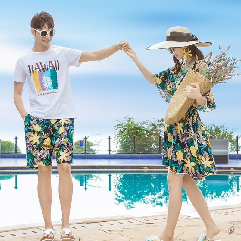 Seaside Couple Beach Suit Summer Honeymoon Vacation