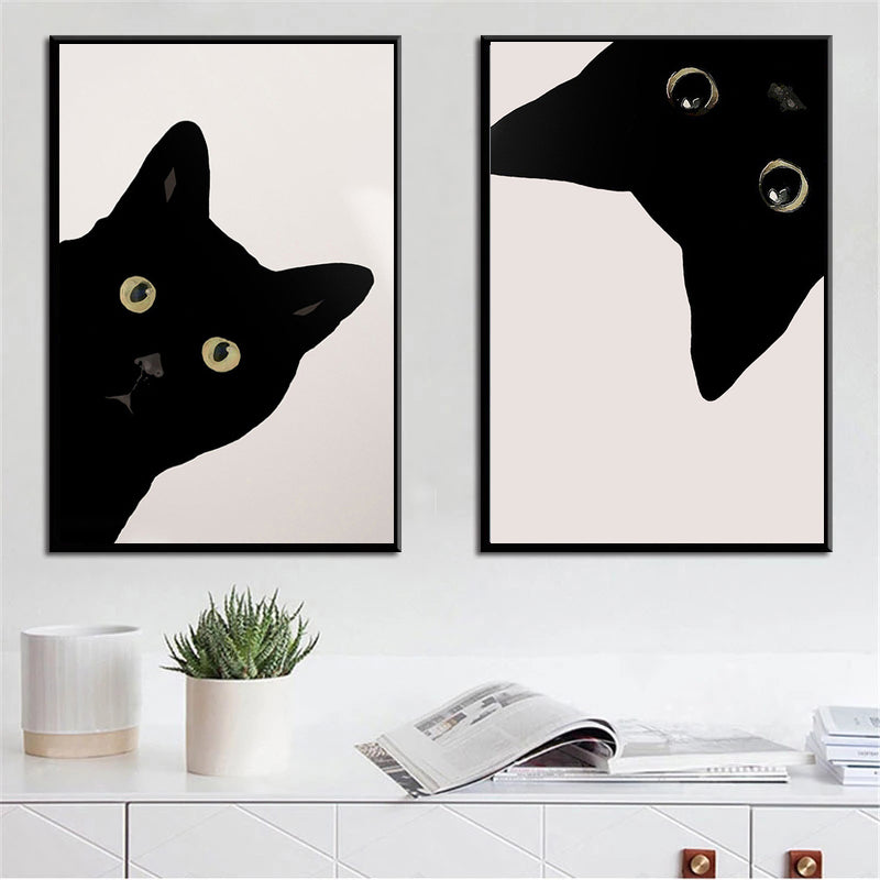 Cute Animal Poster Canvas Painting Art