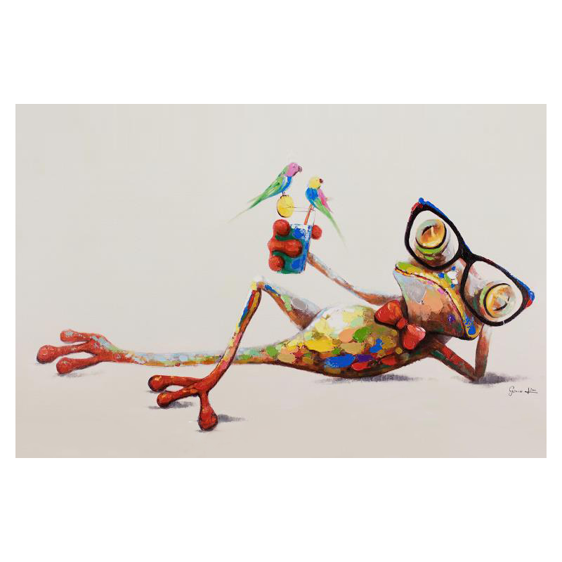 Frog Graffiti Art Abstract Animal Poster