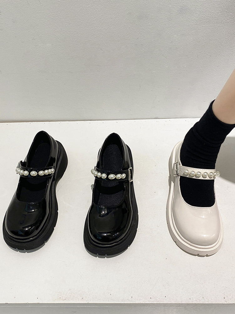 British Style Small Leather Shoes Female Retro Mary Jane Shoes Thick-soled Soft Girl Japanese Jk Single Shoes