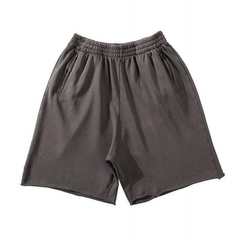 Pure Cotton Sports Gray Shorts Men's High Street