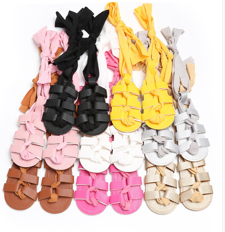 Baby shoes summer 0-1 female baby upper with beef tendon slip bottom toddler shoes