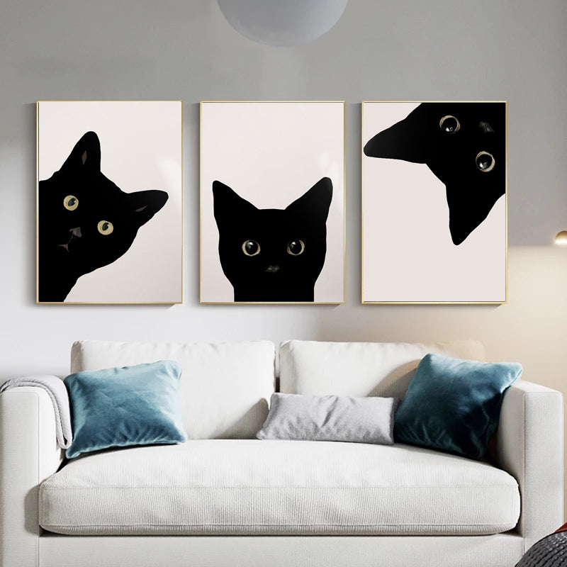 Cute Animal Poster Canvas Painting Art