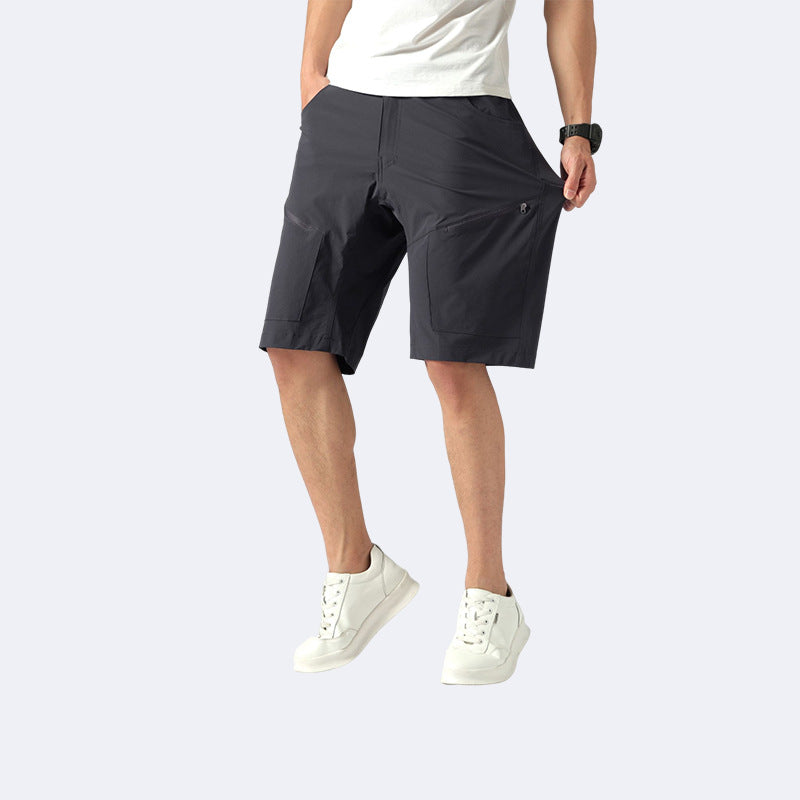 Function Outdoor Loose Breathable Men's Tooling Multi-pocket Straight Shorts