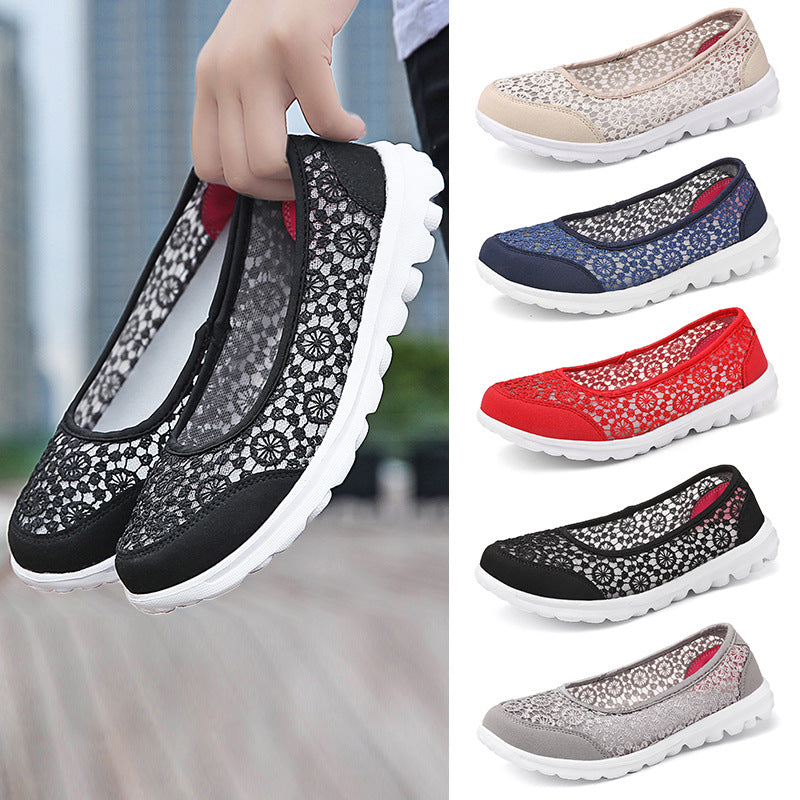 Old Beijing cloth shoes female one pedal