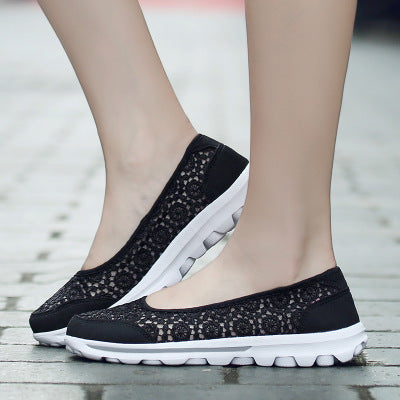 Old Beijing cloth shoes female one pedal