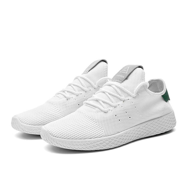 Men's Sports Shoes White Shoes Canvas Shoes Net