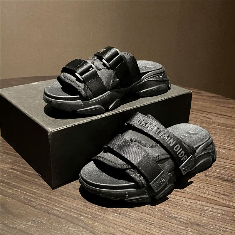 Baotou Sandals Female New Velcro Thick-soled Casual Sports Style D Home Sandals Female Summer Shoes