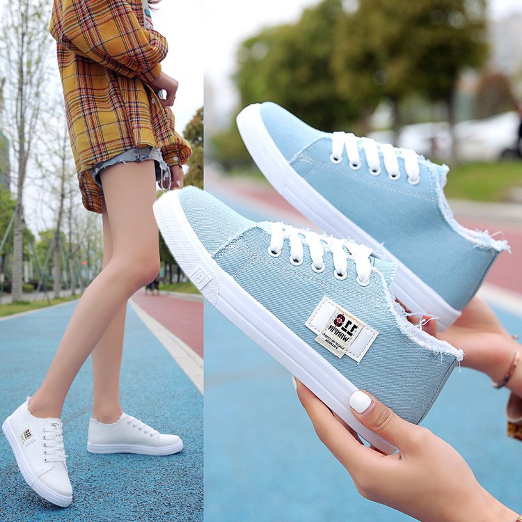 Canvas Shoes Female Students Korean Version Of Harajuku Net Red Board Shoes Tide Shoes White Shoes