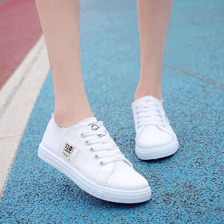 Canvas Shoes Female Students Korean Version Of Harajuku Net Red Board Shoes Tide Shoes White Shoes