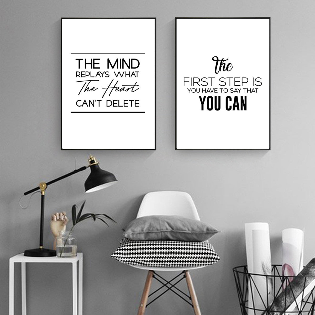 Poster Quote Canvas Painting Phrases Motivational Wall-Art Home-Decor Pictures Minimalist