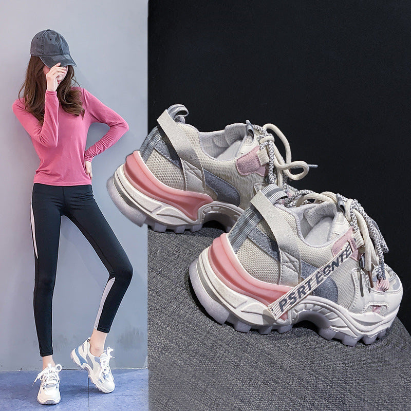 New Breathable Sports Shoes Female Students Net Celebrity Casual Running Shoes