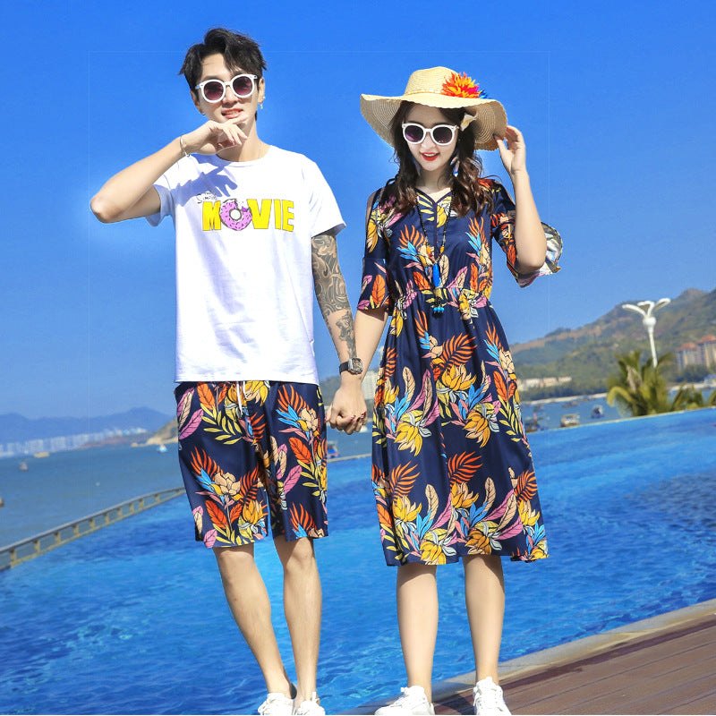 Family Matching Outfit Mother and Daughter Dresses Daddy and Son T-shirt Short Pants Clothes Set