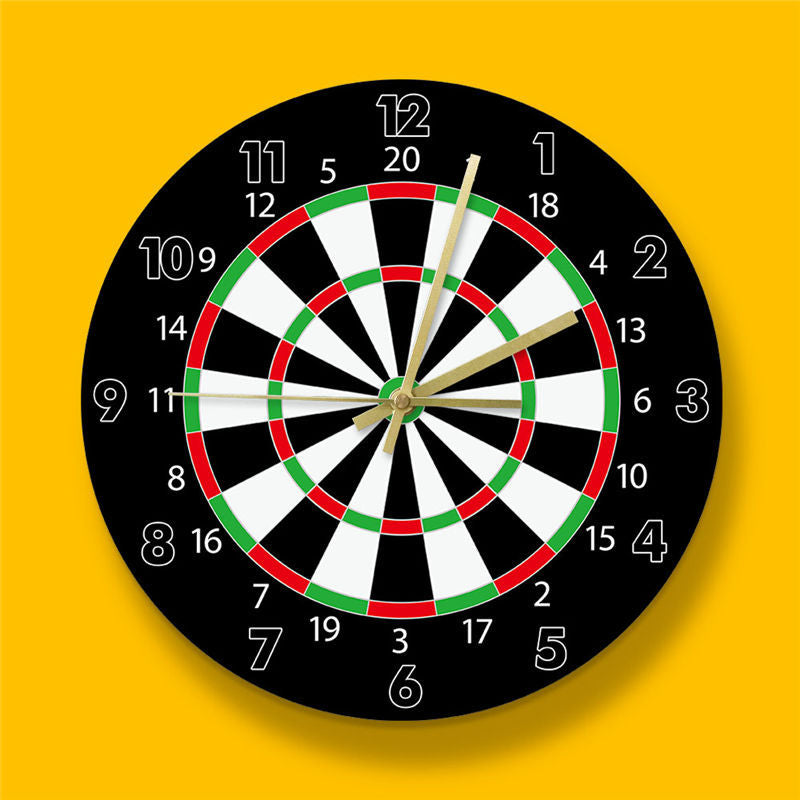 Darts Game Wall Art Fashion Wall Clock