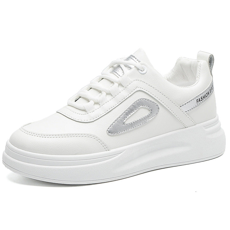 New All-Match Basic Small White Shoes Female Ins Student Increased Sneakers