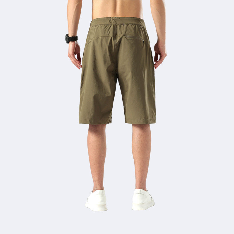 Function Outdoor Loose Breathable Men's Tooling Multi-pocket Straight Shorts