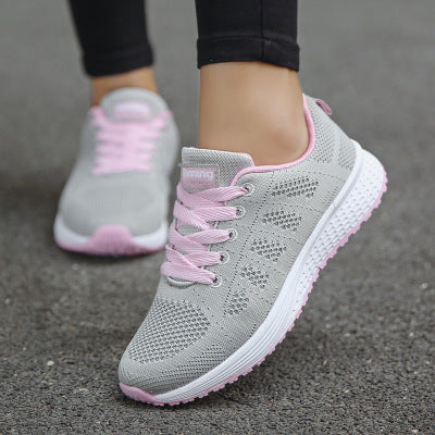 Women Casual Shoes Fashion Breathable Walking Mesh Flat Shoes Woman White Sneakers Women Tenis Feminino Female Shoes