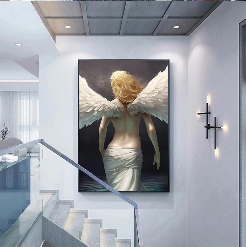 Angel Canvas Poster Home Decoration Frameless Painting