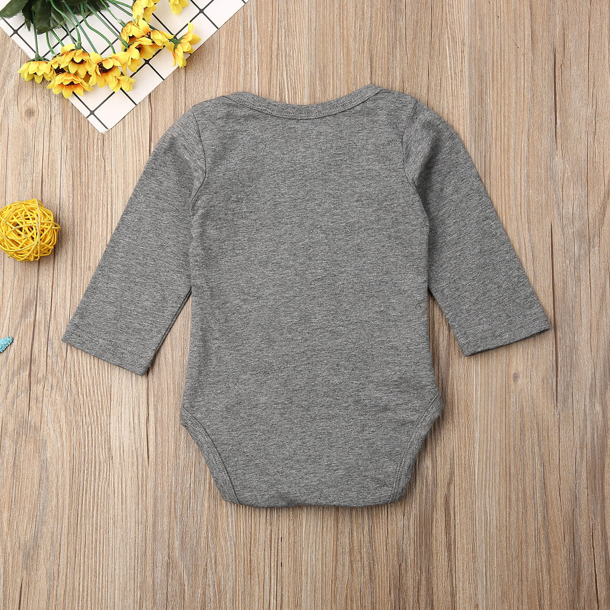 Letter Long-sleeved T-shirt Male Baby Jumpsuit