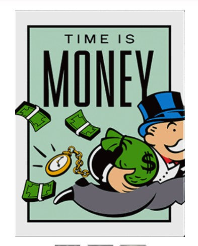 Monopoly Time is Money Wall Art Canvas Painting Poster