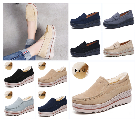 Fashion platform rocking shoes women's single shoes mom shoes casual women's shoes