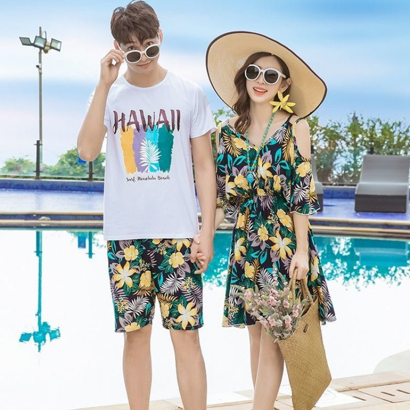 Seaside Couple Beach Suit Summer Honeymoon Vacation