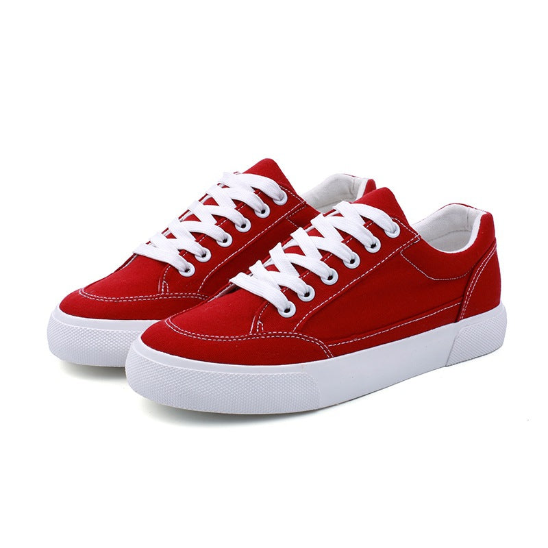 White shoes low shoes casual shoes help female Korean female students all-match cloth shoes