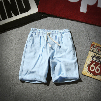 Japanese Linen Leisure Short Beach Pants