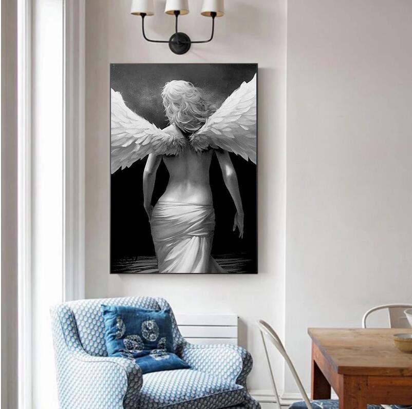 Angel Canvas Poster Home Decoration Frameless Painting