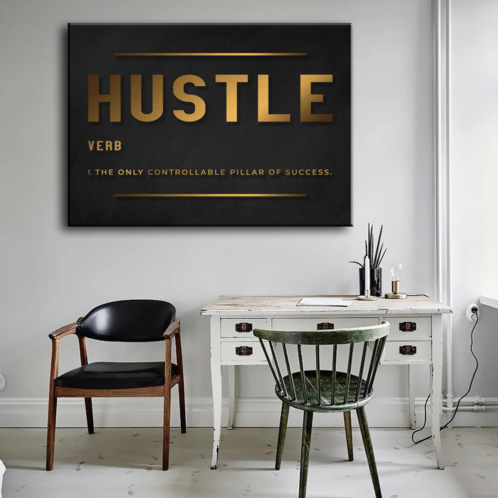 Grinding Hustle Success Inspirational Poster Printing Office Decor Canvas Painting