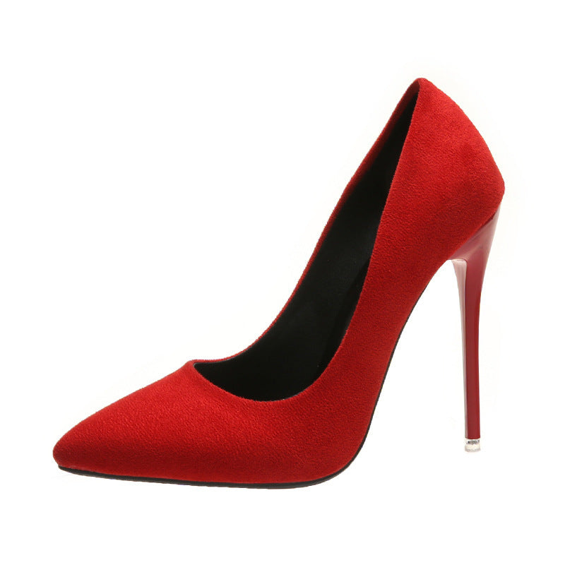 Fine Heel Pointed Toe Single Shoes Female