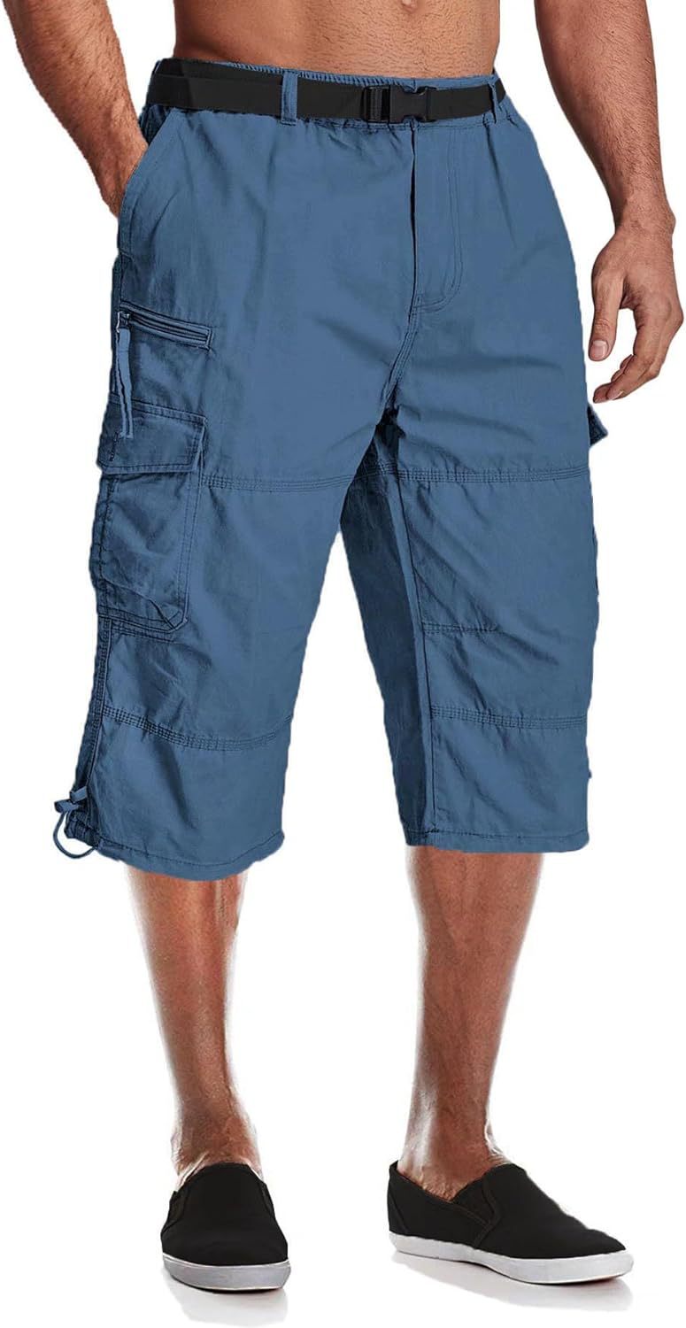 Men's Summer New Multi-pocket Outdoor Workout Pants Five Points