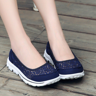 Old Beijing cloth shoes female one pedal