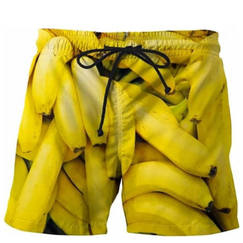 Men's Casual 3d Printed Beach Shorts