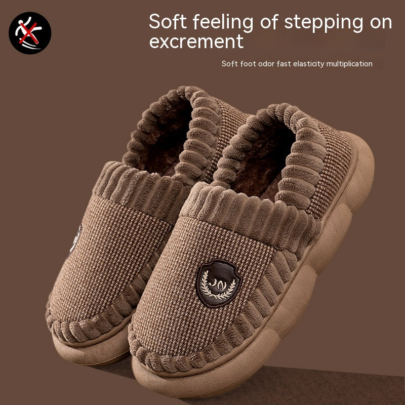 Household Indoor And Outdoor Anti Slip Cotton Shoes Female