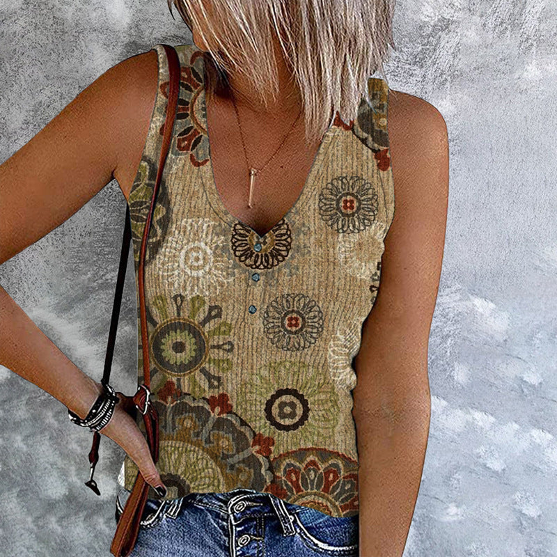 Fashion Ladies Sleeveless V Neck Vest