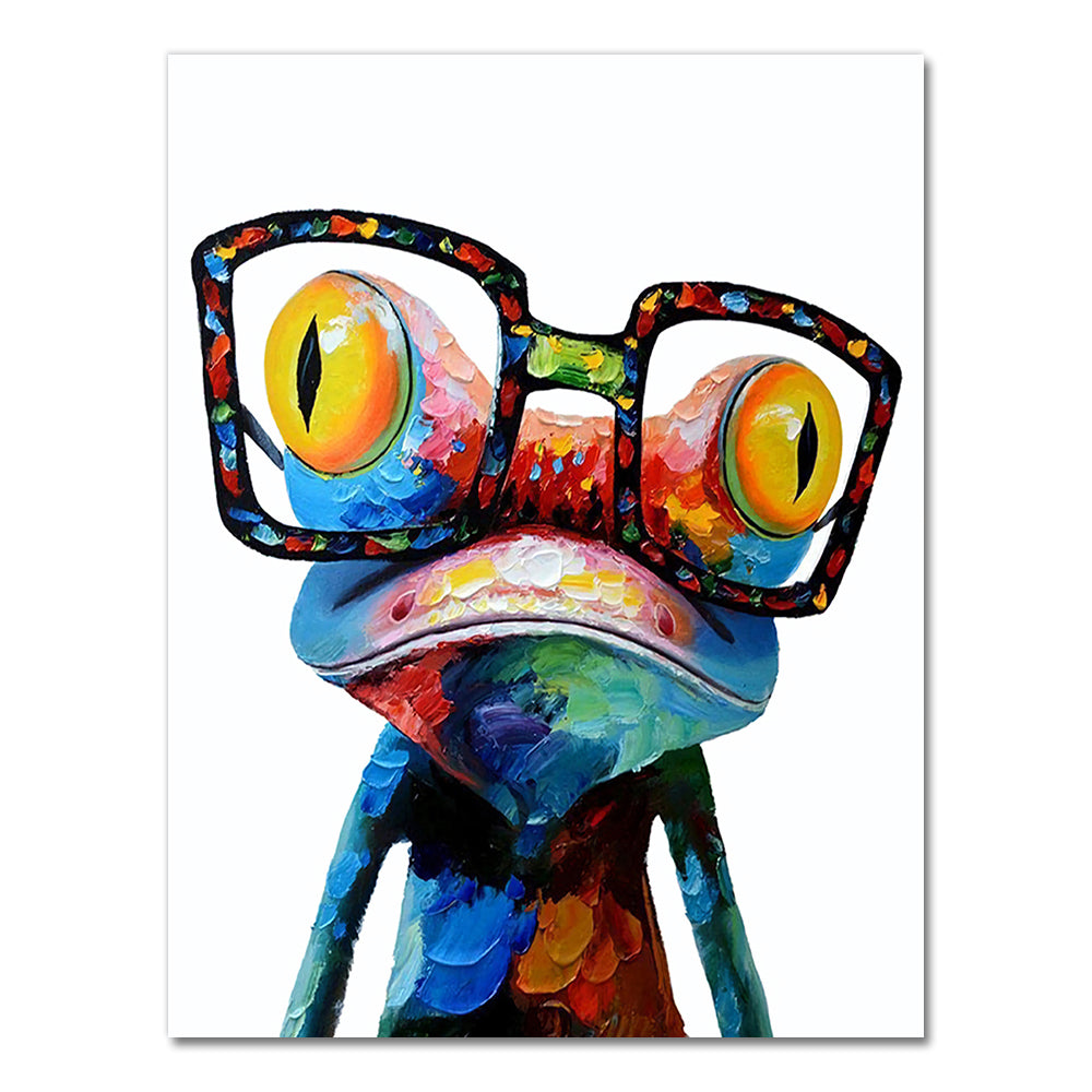 Frog Graffiti Art Abstract Animal Poster