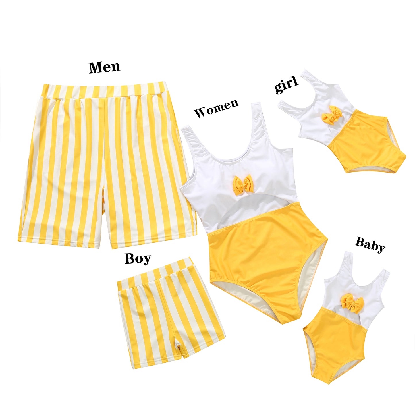 Parent-child Swimsuit Blue Print Girls Family