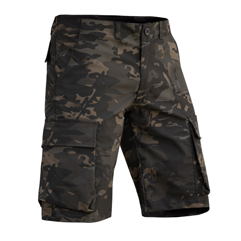 Outdoor Stretch Mountaineering Camouflage Tactics Shorts