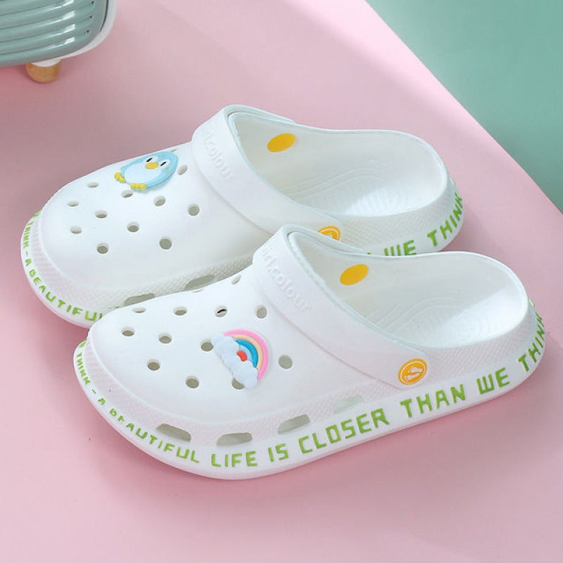 Female Hole Shoes Beach Non-slip Sweet Outer Window