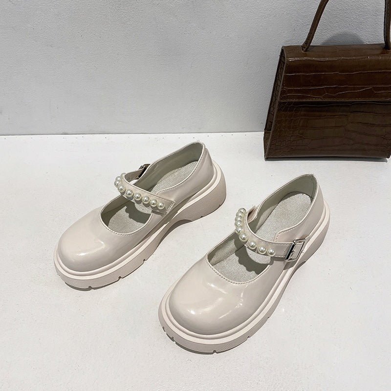 British Style Small Leather Shoes Female Retro Mary Jane Shoes Thick-soled Soft Girl Japanese Jk Single Shoes