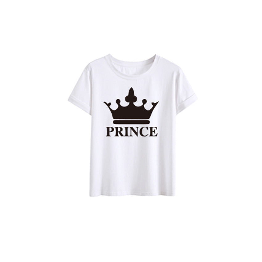 Crown King Family Wear Summer New Short-Sleeved T-Shirt Family Wear