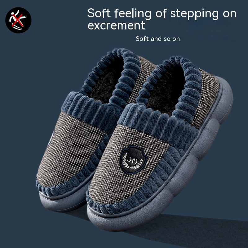 Household Indoor And Outdoor Anti Slip Cotton Shoes Female