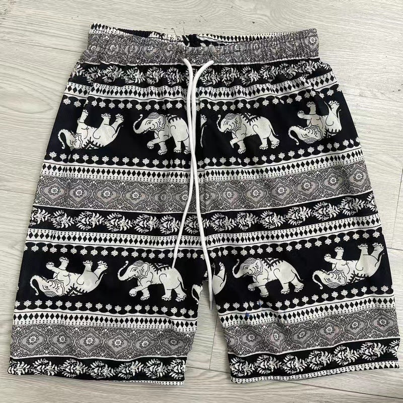 Outdoor Beach Elephant Pants Casual Shorts