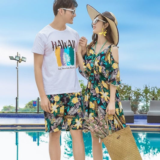 Seaside Couple Beach Suit Summer Honeymoon Vacation