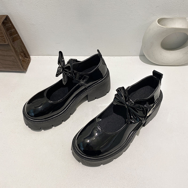 British Style Small Leather Shoes Female Retro Mary Jane Shoes Thick-soled Soft Girl Japanese Jk Single Shoes