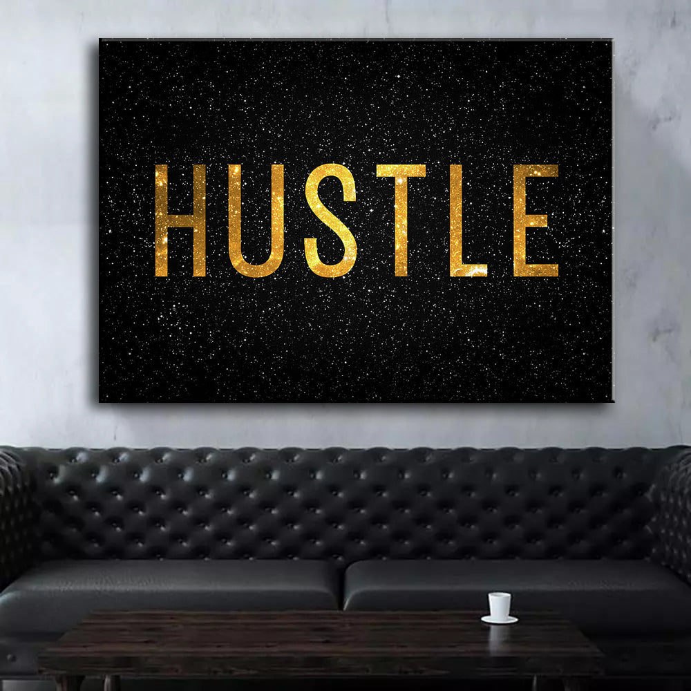 Grinding Hustle Success Inspirational Poster Printing Office Decor Canvas Painting