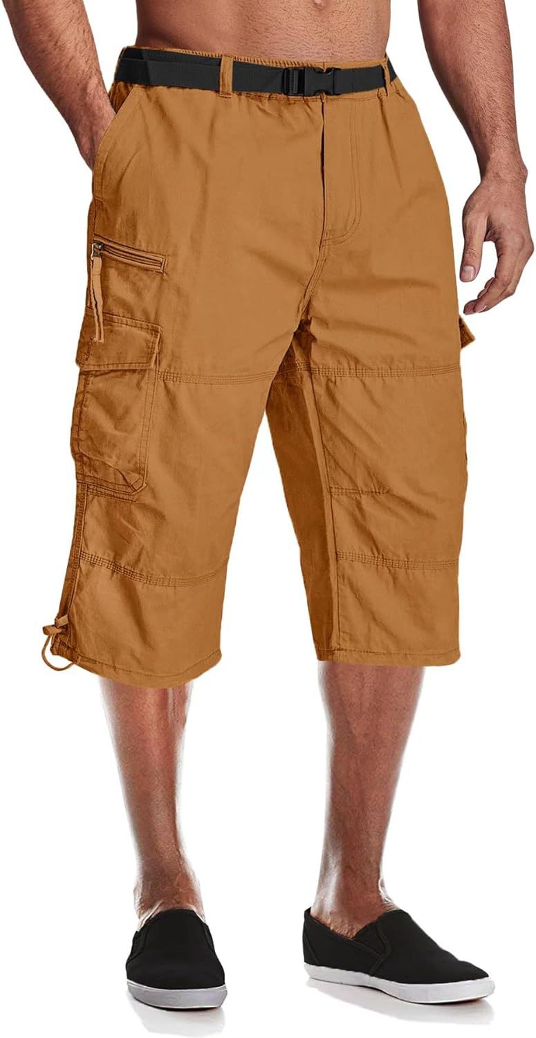 Men's Summer New Multi-pocket Outdoor Workout Pants Five Points