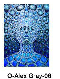 Abstract Psychedelic Alex Poster Canvas Painting